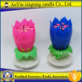 happy birthday singing candle with pink color